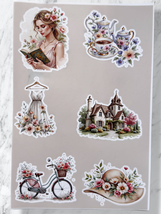Cottagecore Daydreams Sticker Sheet