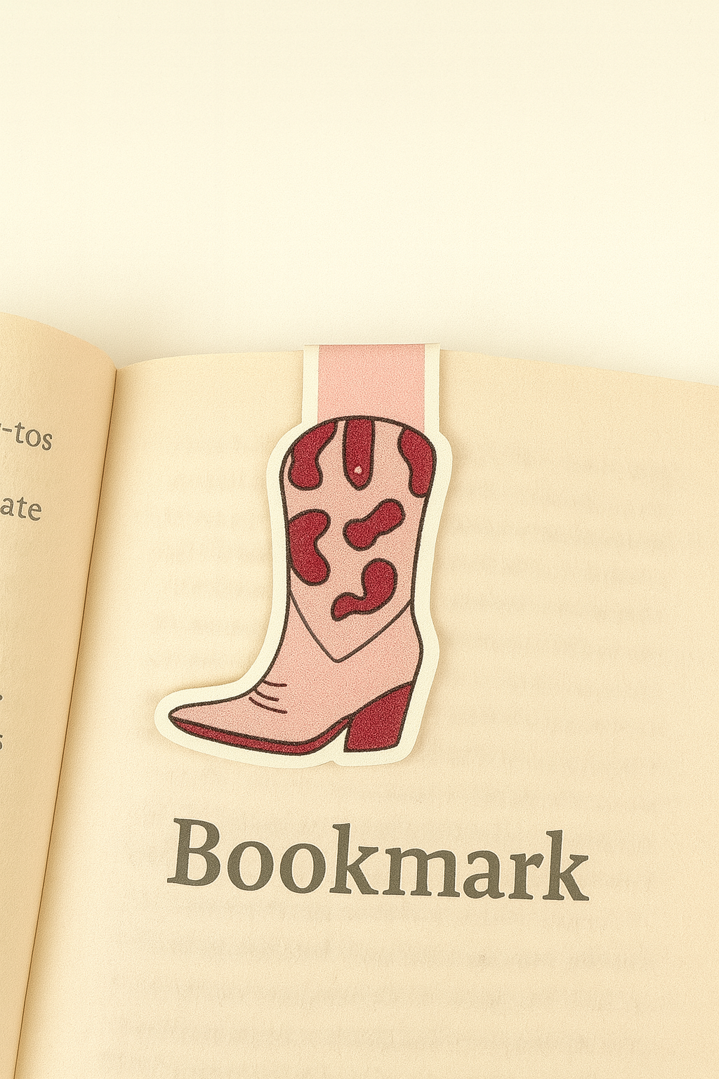 Magnetic Cowgirl Boot Bookmark