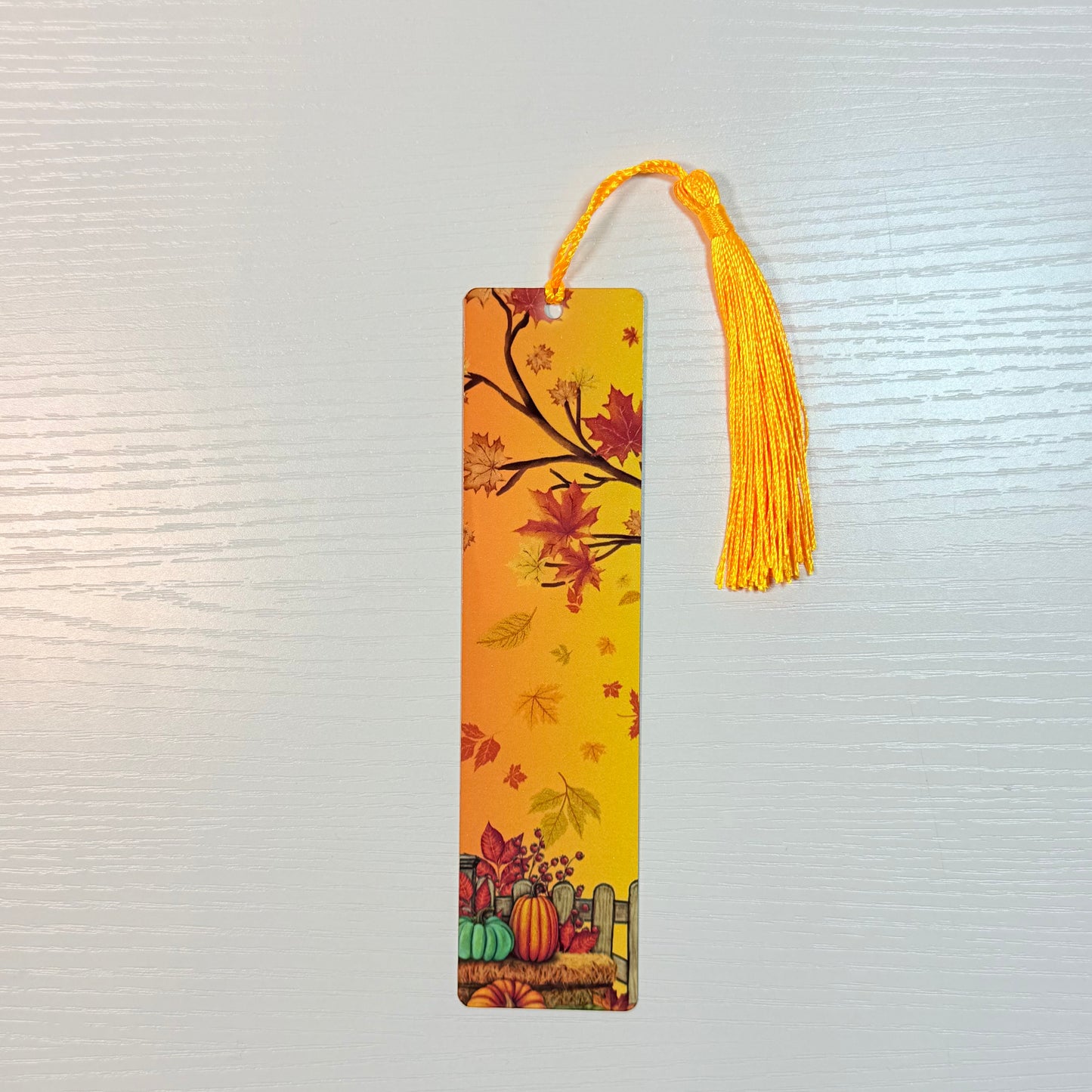 Pumpkin Harvest Tassel Bookmark