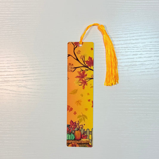 Pumpkin Harvest Tassel Bookmark