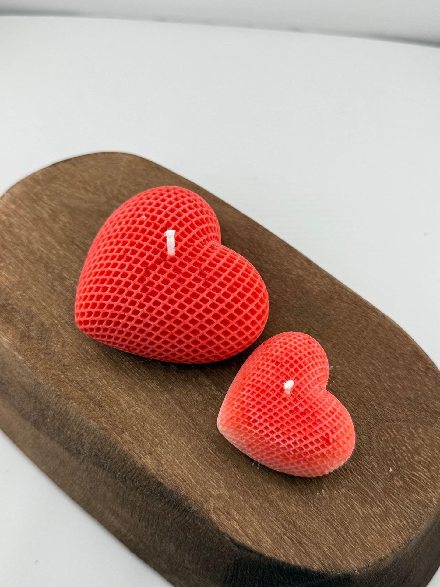 Honeycomb Heart Candle
